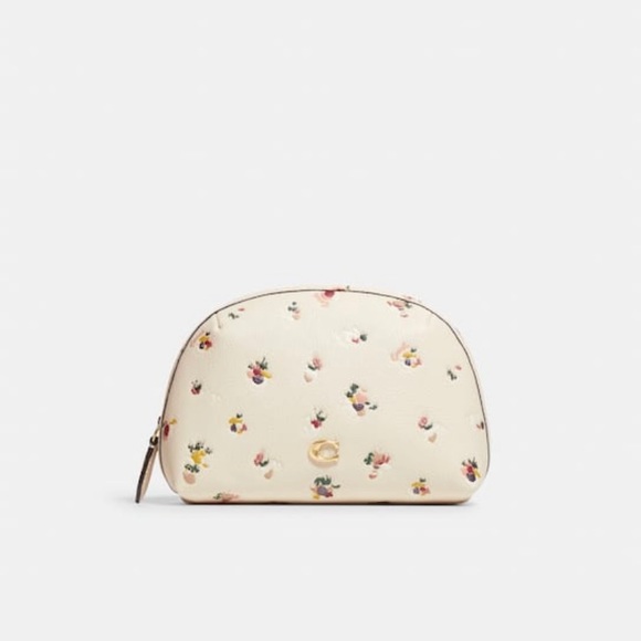 Coach | Bags | Nwt Coach Julienne Cosmetic Case 7 With Paint Dab Floral Print | Poshmark